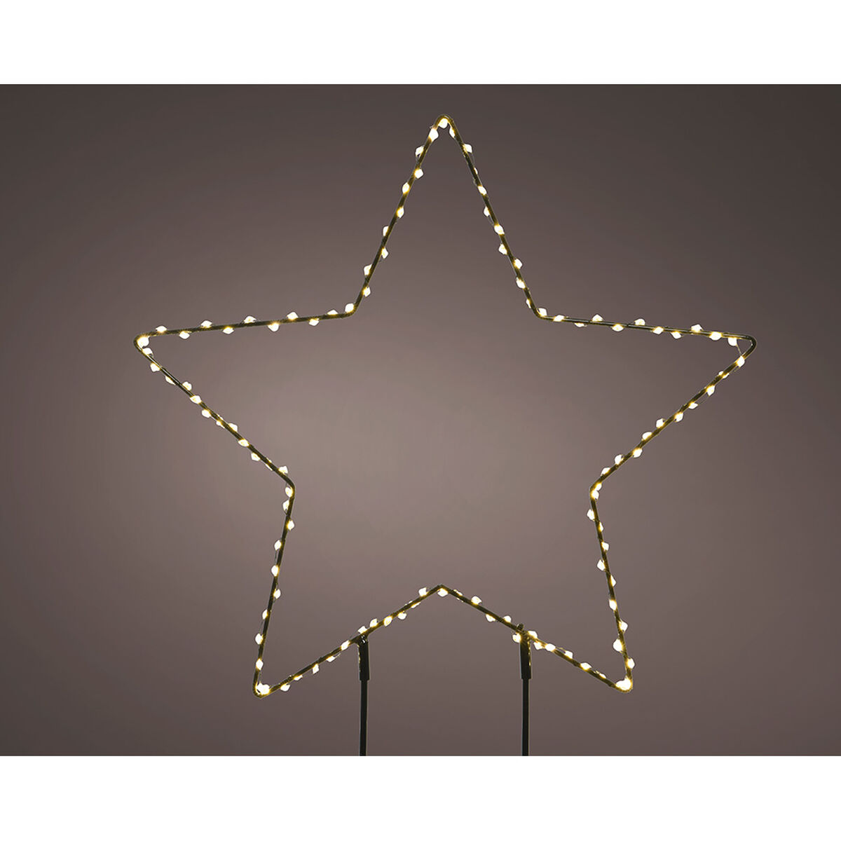 Lysdekorasjon Lumineo PVC Julestjerne 38 cm Stake MicroLED